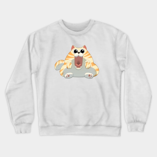 Chubby Cat Crewneck Sweatshirt by DADICUSX